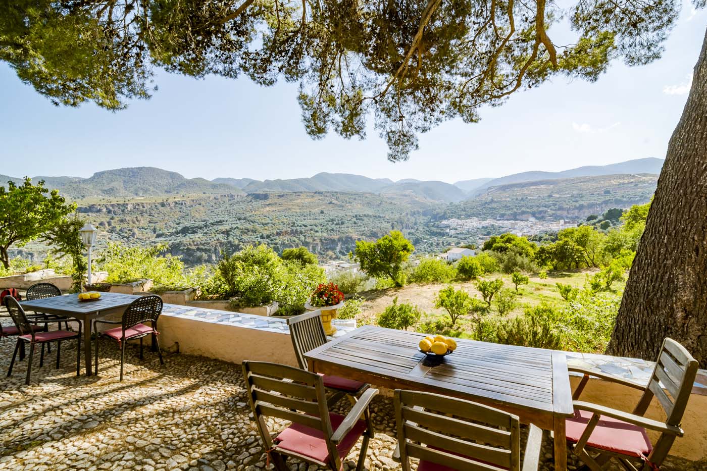 Breathtaking views from the villa